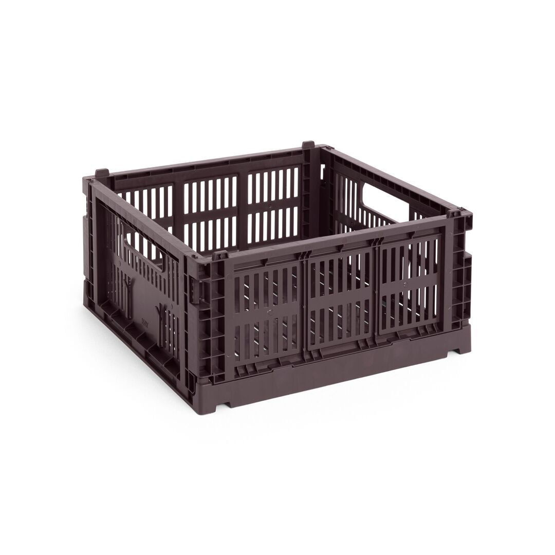 HAY Living Colour Crate Medium Square von Hay Bordeaux