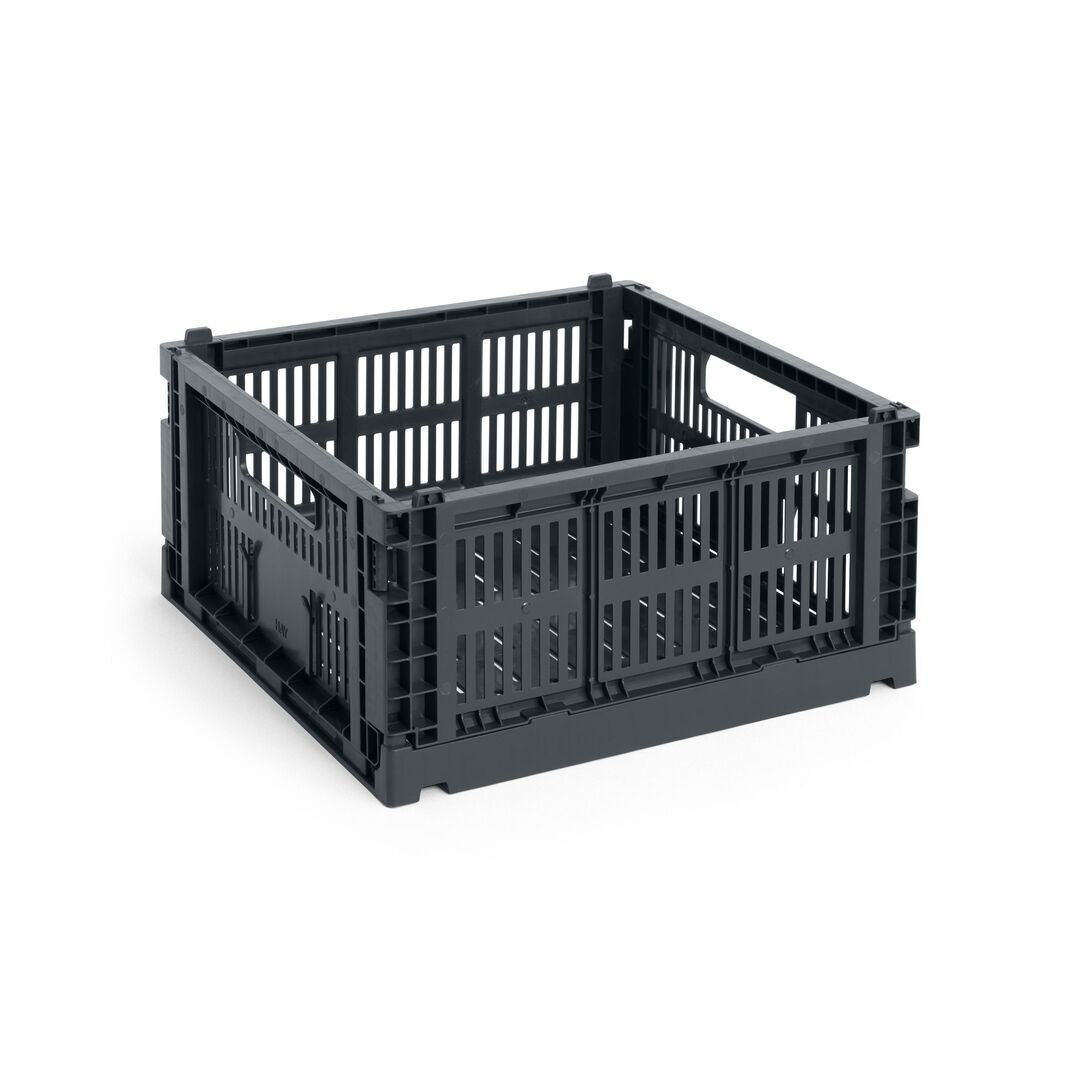 HAY Living Colour Crate Medium Square von Hay Charcoal
