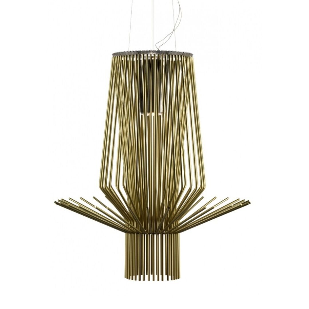 Foscarini Pendelleuchte Allegretto Assai von Foscarini  Gold