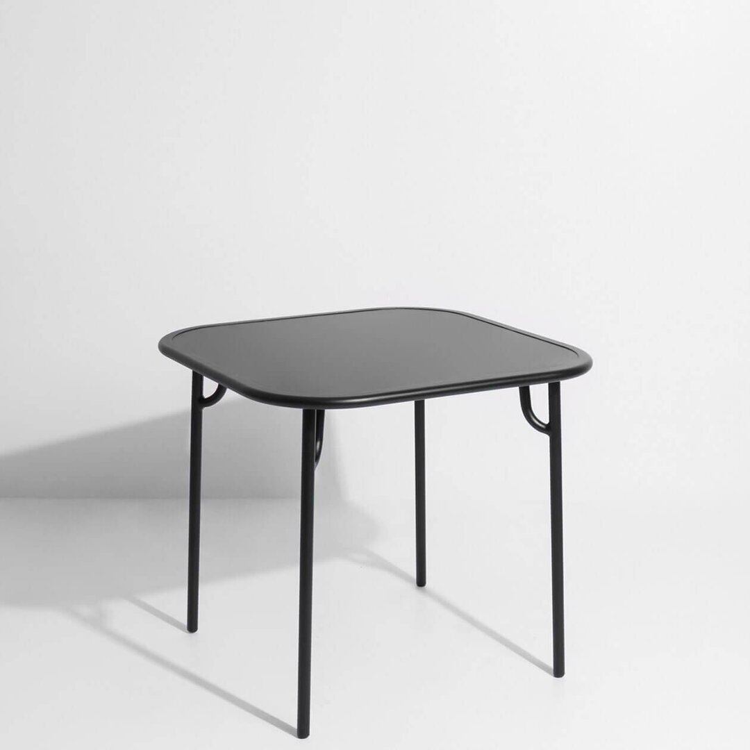Petite Friture WEEK-END - Dining Square Table - Plain-01-Black