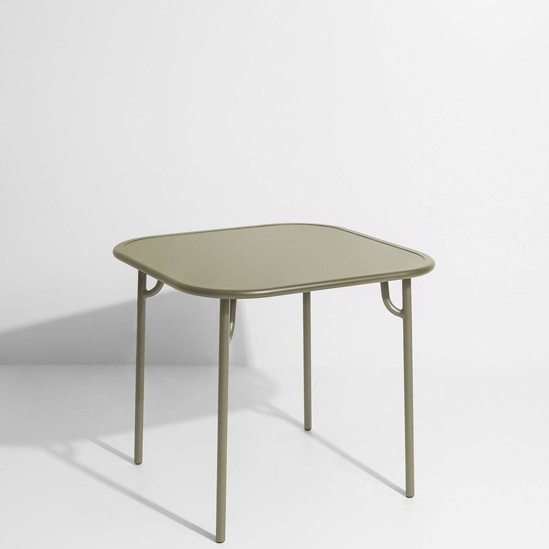 Petite Friture WEEK-END - Dining Square Table - Plain-15-Jade Green