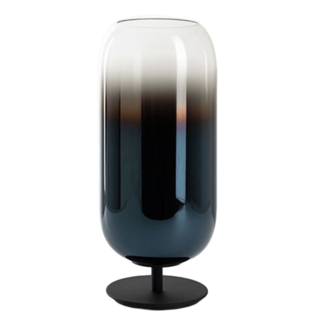 Artemide Gople Mini Tischleuchte von Artemide Schwarz / Saphirblau