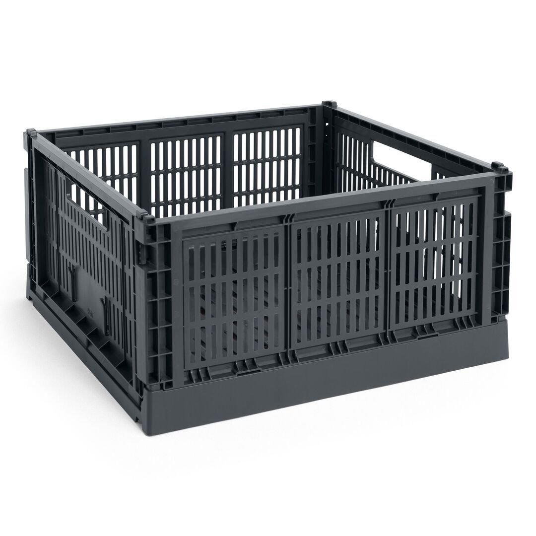 HAY Living Colour Crate Large Square von Hay	 Charcoal