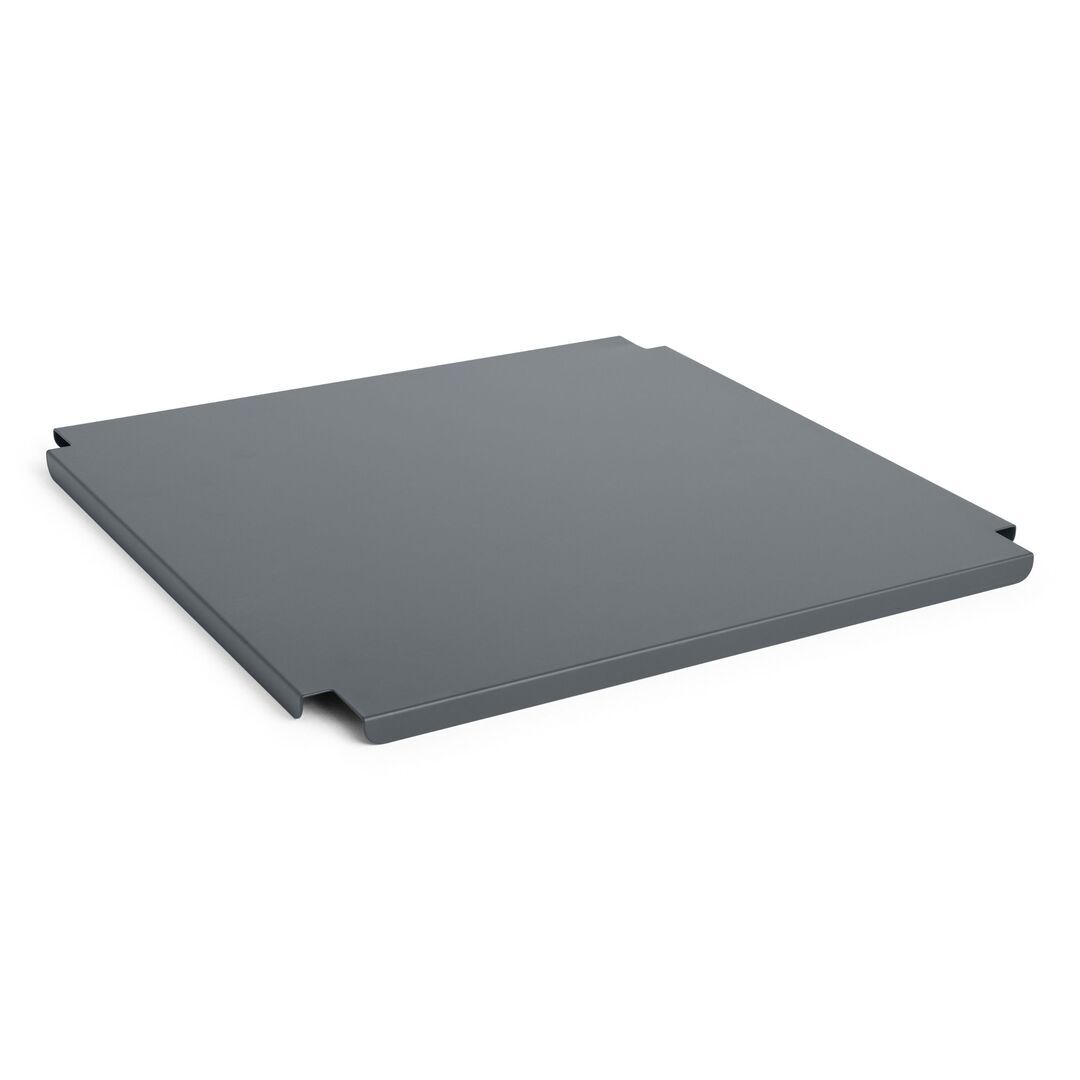 HAY Accessoires Colour Crate Lid Metal Large Square von Hay Charcoal