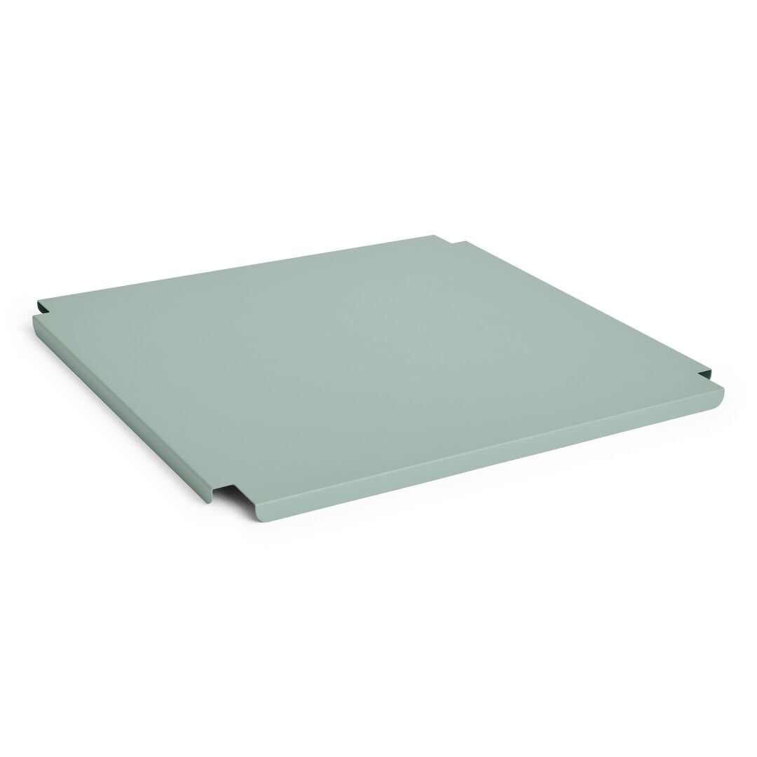 HAY Accessoires Colour Crate Lid Metal Large Square von Hay Sage green