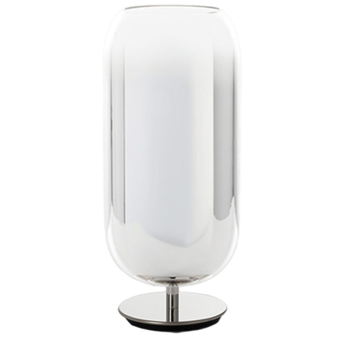 Artemide Artemide Gople Tischleuchte Hellrosa RAL 3015, Weiss / Weiss, 1408010A, silber