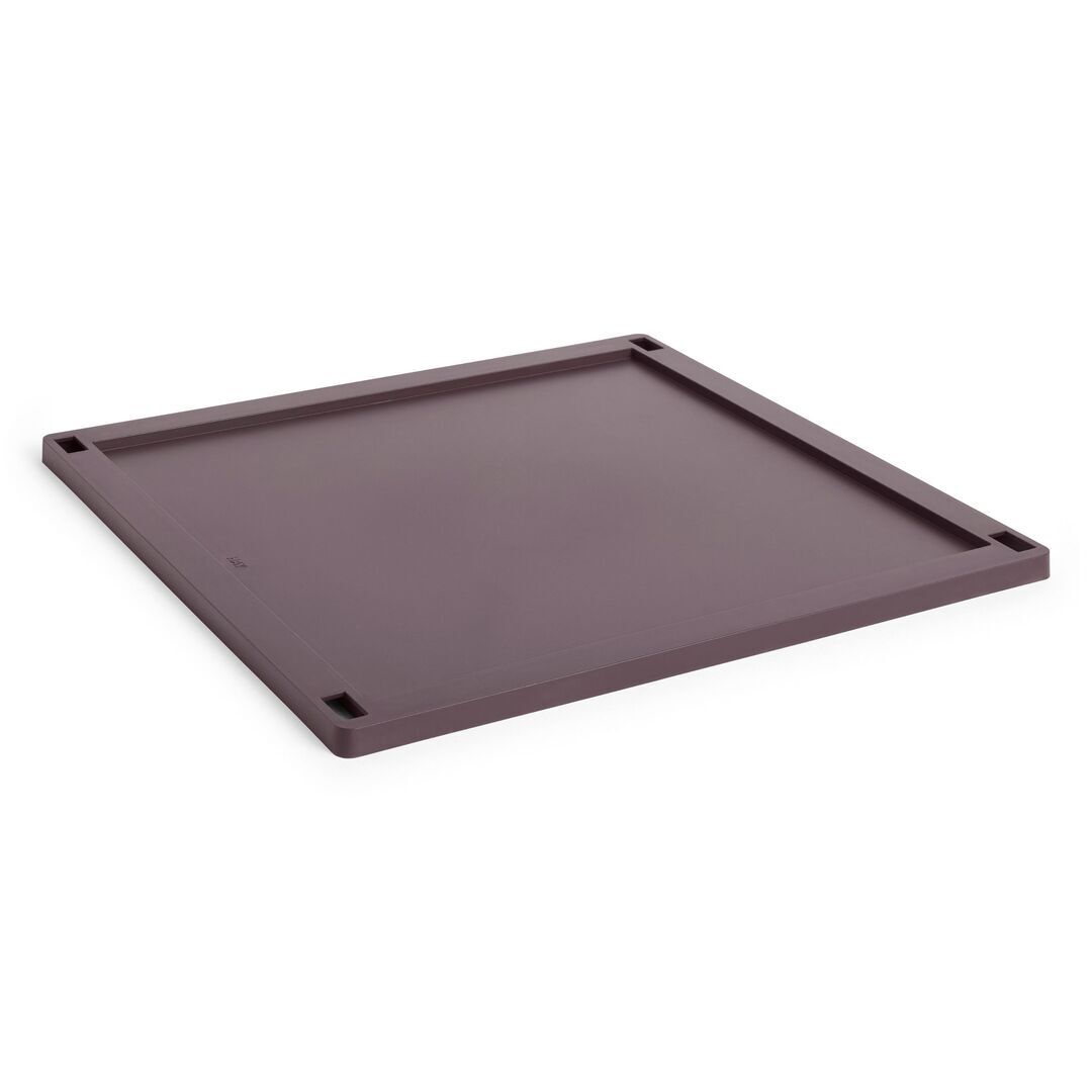 HAY Accessoires Colour Crate Lid Metal Large Plastic von Hay Bordeaux