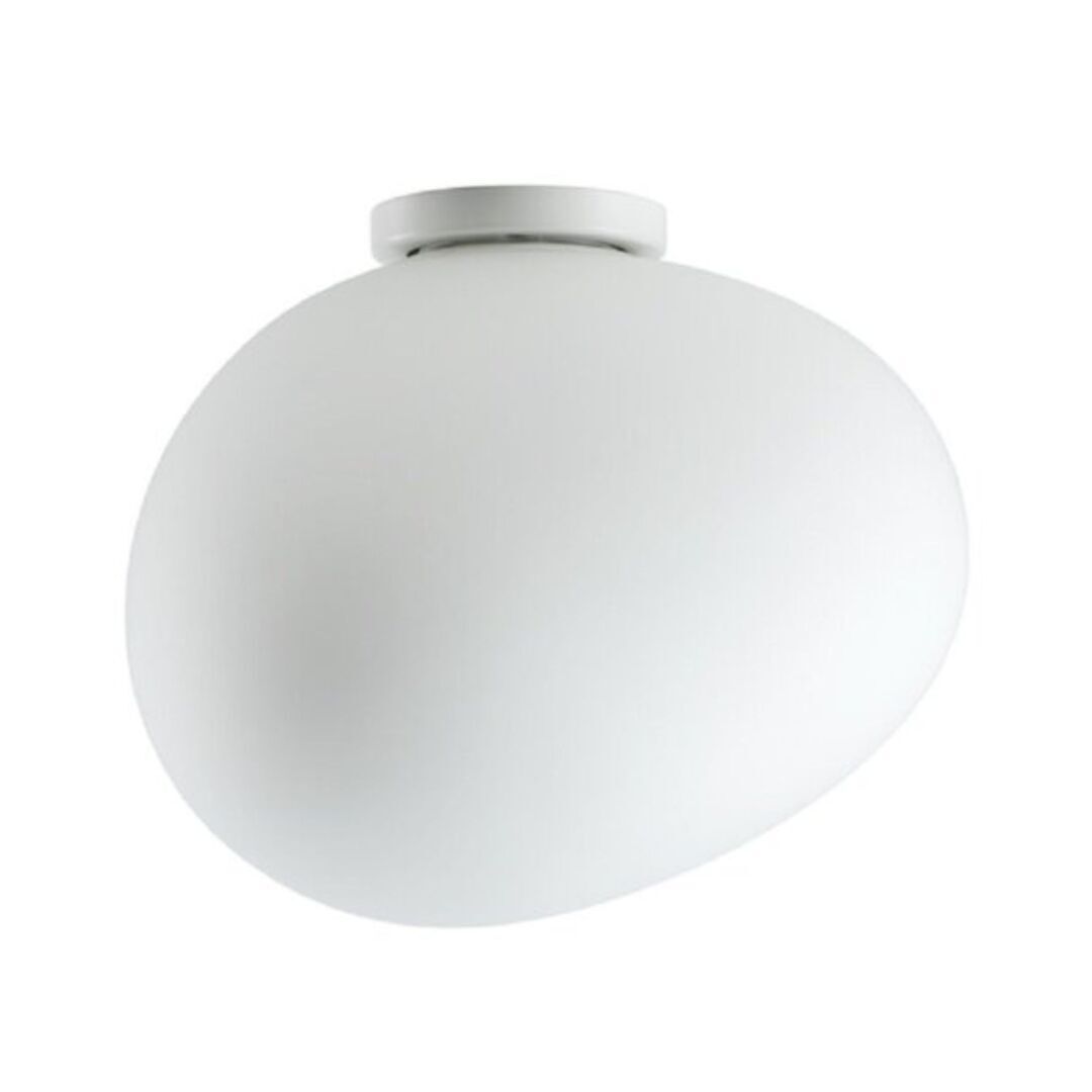 Foscarini Wandleuchte Gregg semi Parete von Foscarini  Bianco / Bianco, Gregg grande semi 1