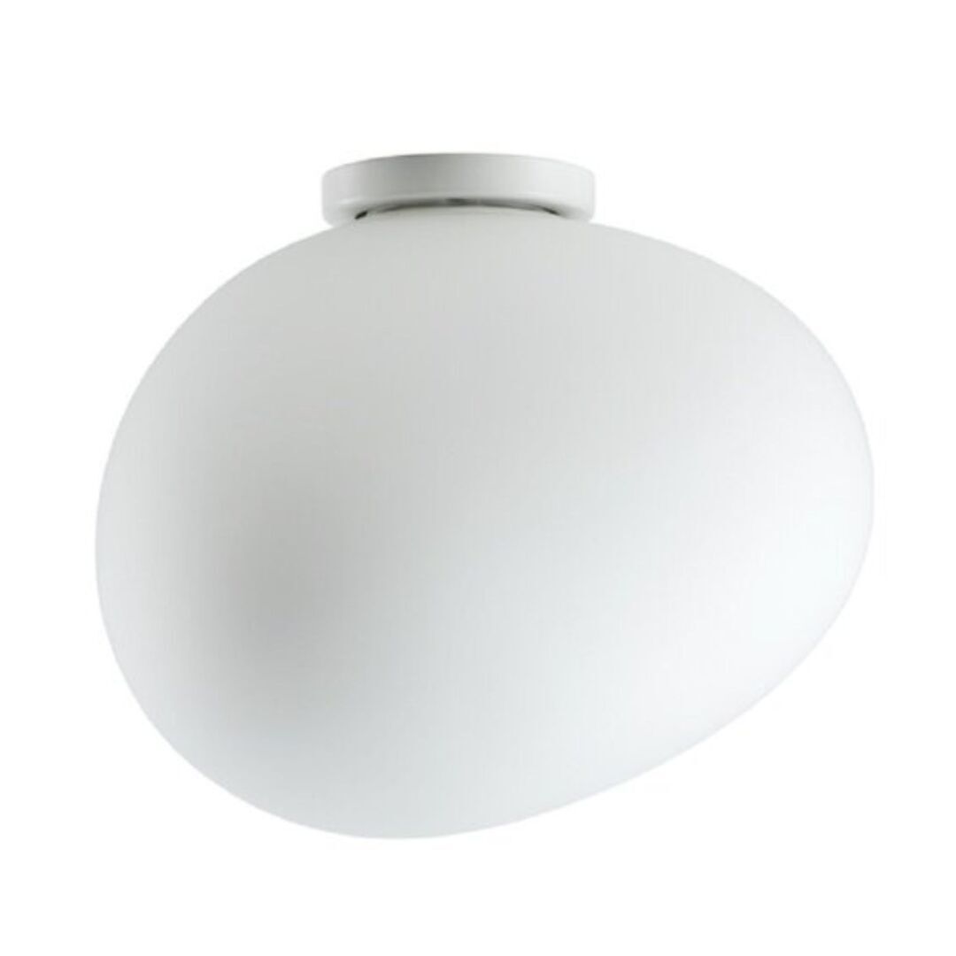 Foscarini Wandleuchte Gregg semi Parete von Foscarini  Bianco / Bianco, Gregg grande semi 2