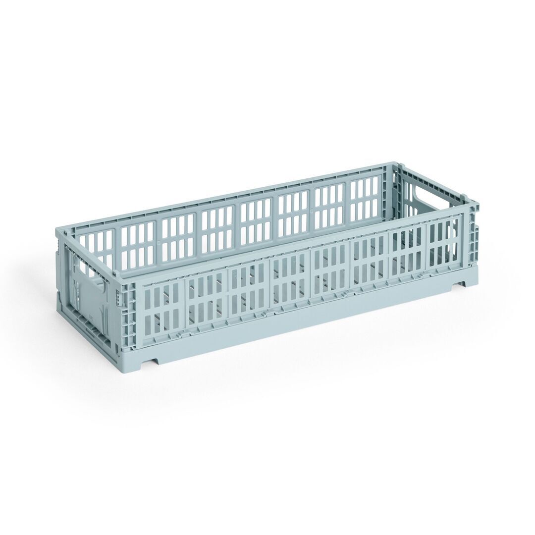 HAY Accessoires Colour Crate Mini Oblong von Hay Dusty Blue