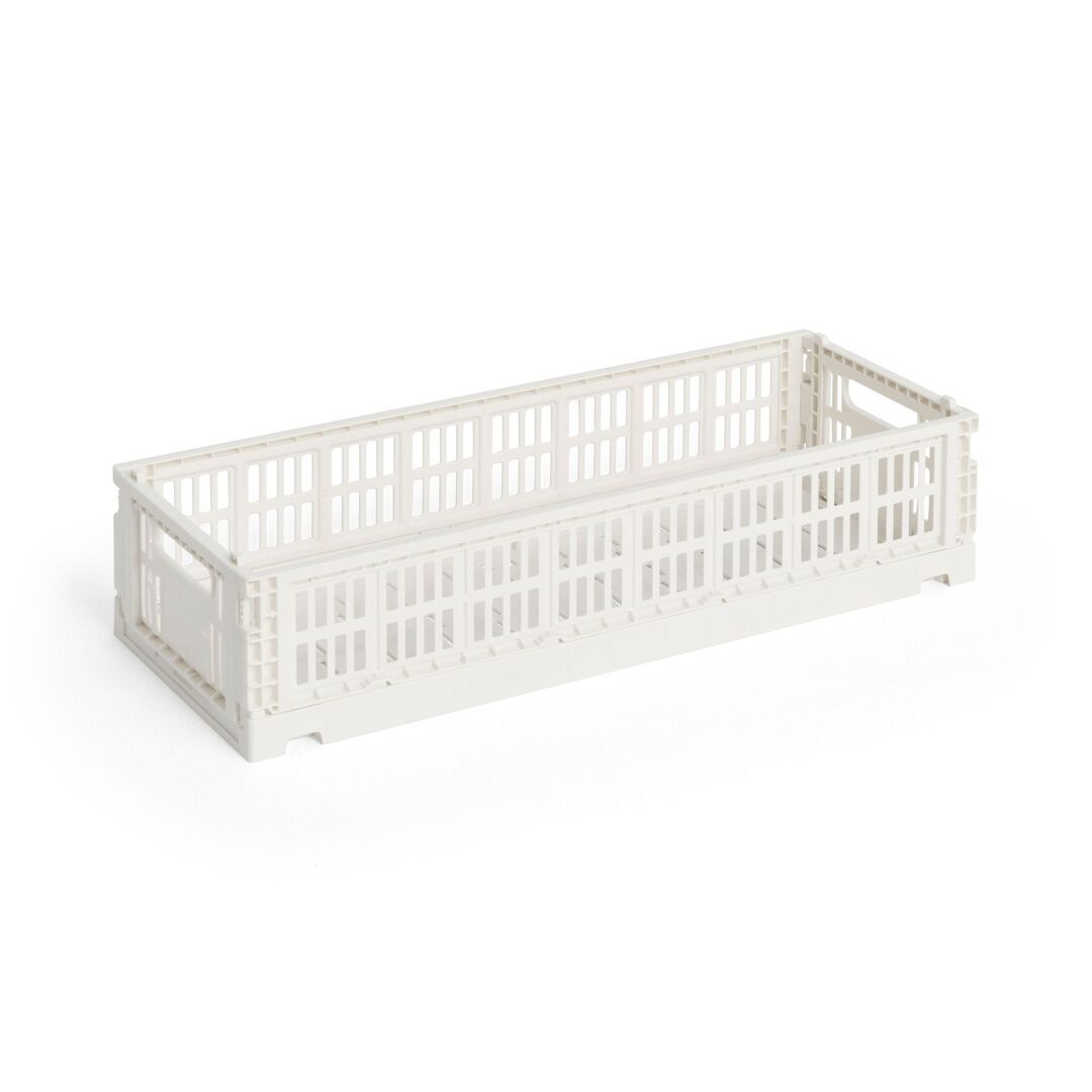 HAY Accessoires Colour Crate Mini Oblong von Hay Off-White