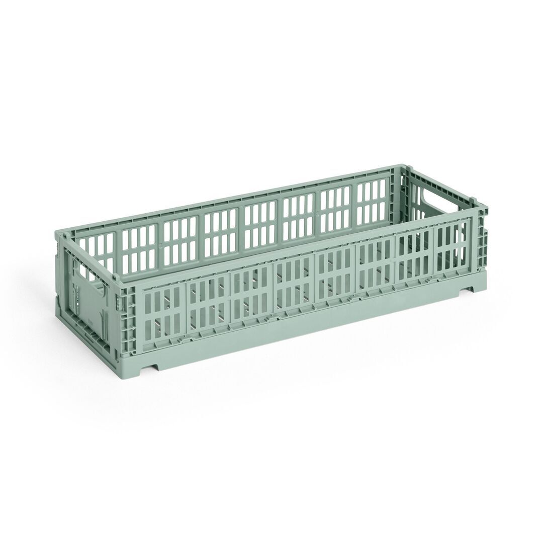 HAY Accessoires Colour Crate Mini Oblong von Hay Sage green