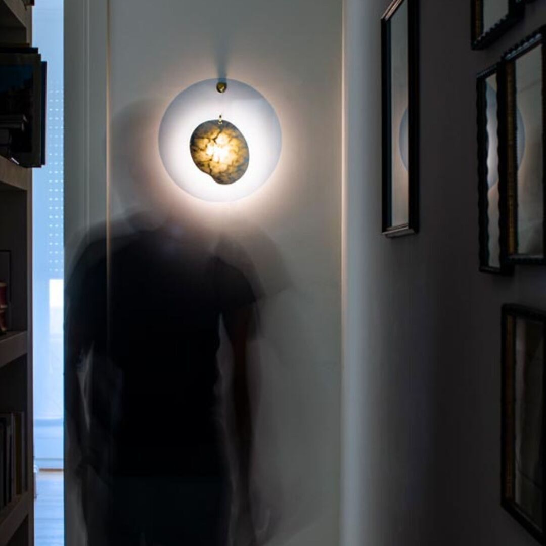 Foscarini Wandleuchte Gioia von Foscarini  Lichtblau, Gioia-1