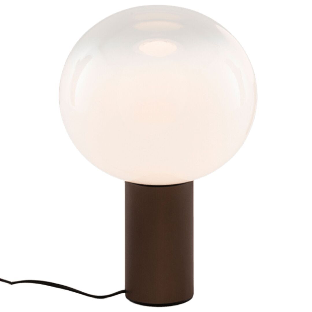 Artemide Artemide Laguna Tavolo Tischleuchte Hellrosa RAL 3015, Weiss / Weiss, Bronze - ø 26 cm