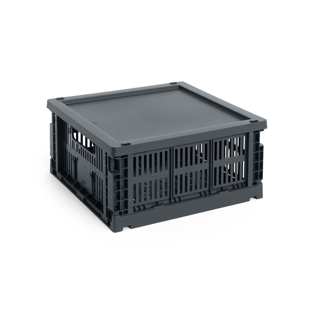 HAY Living Colour Crate Medium Square von Hay Charcoal
