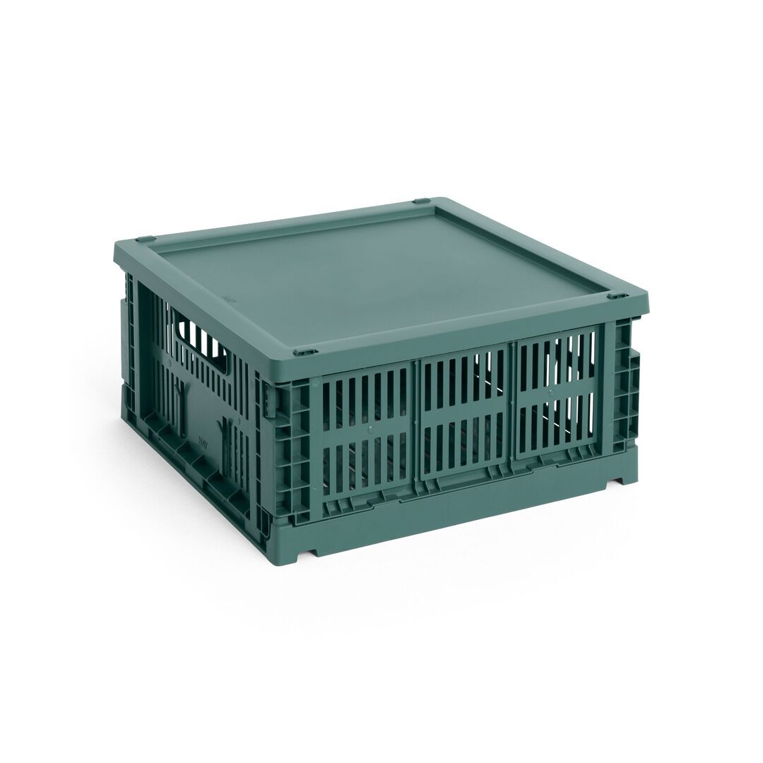 HAY Living Colour Crate Medium Square von Hay Dark green