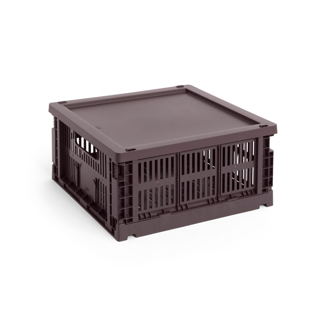 HAY Living Colour Crate Medium Square von Hay Bordeaux