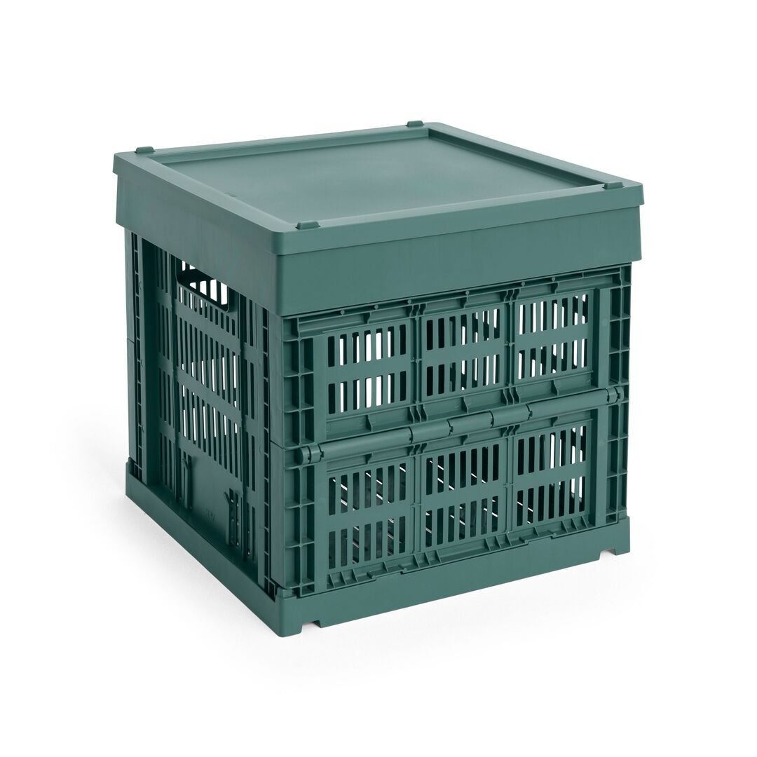 HAY Accessoires Colour Crate Cube von Hay Dark green