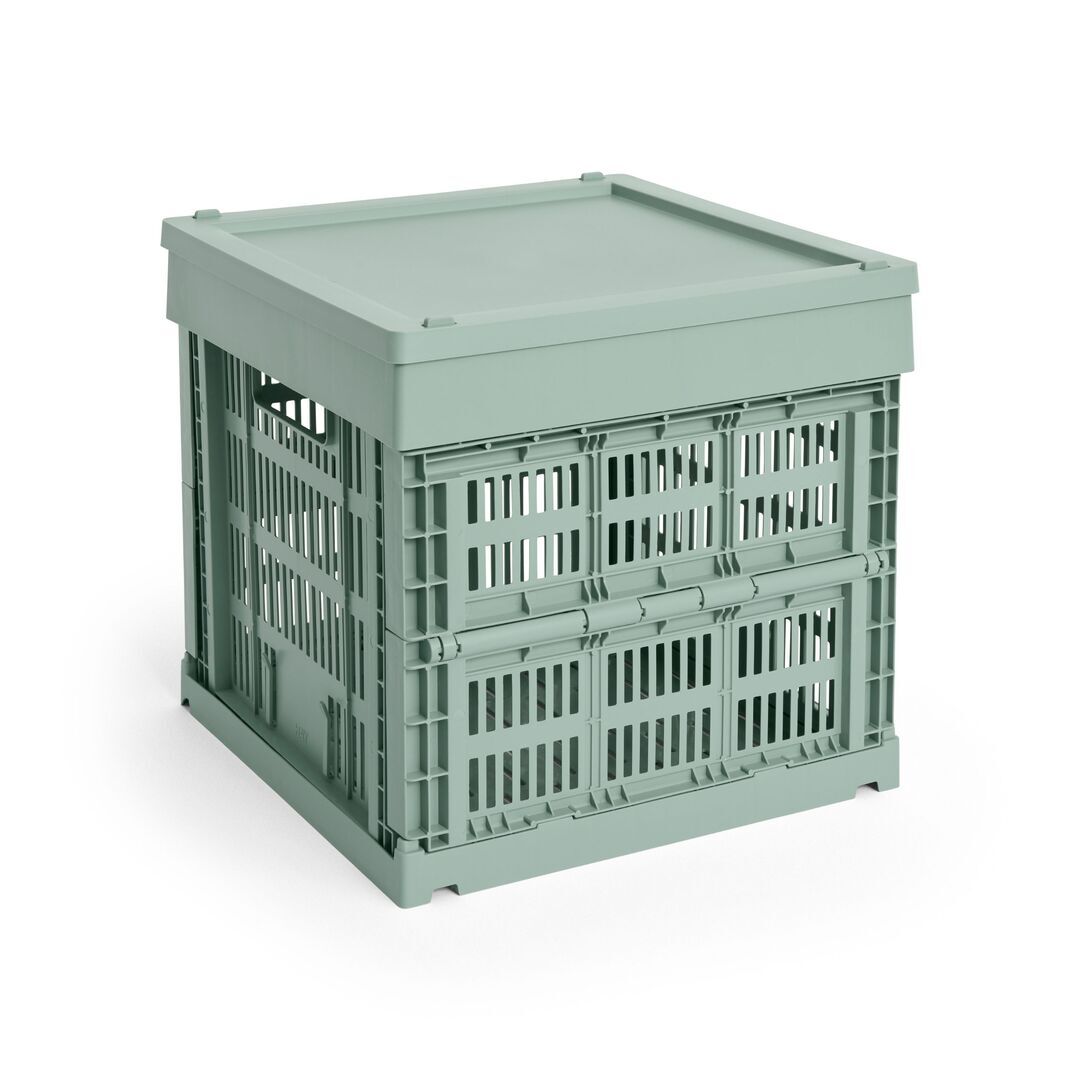 HAY Accessoires Colour Crate Cube von Hay Sage green