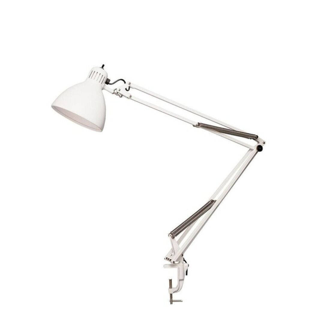 FontanaArte Tischleuchte Naska 1 von FontanaArte  Klemmsockel, Weiss, Universale Led, Gross