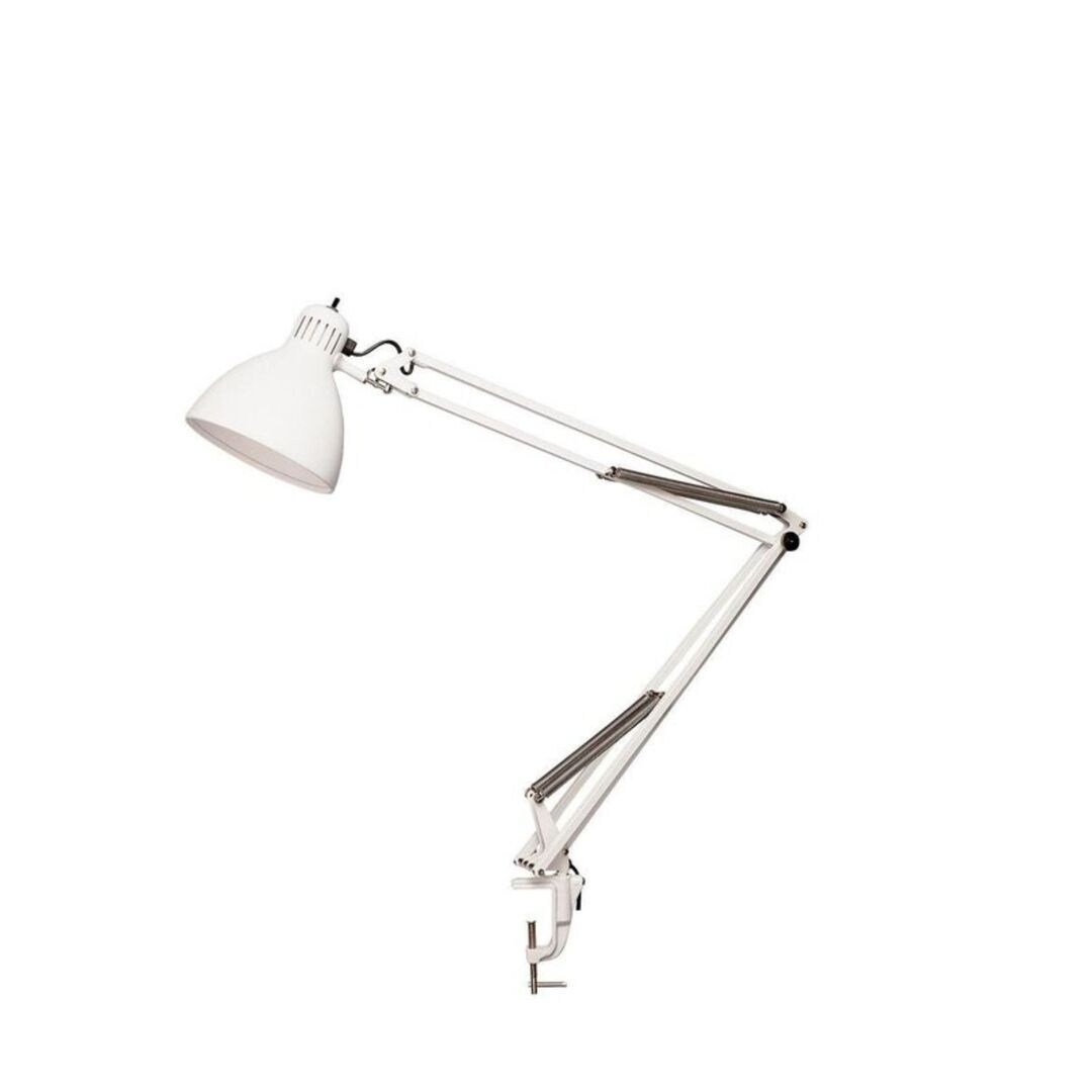 FontanaArte Tischleuchte Naska 1 von FontanaArte  Klemmsockel, Weiss, Universale Led, Klein