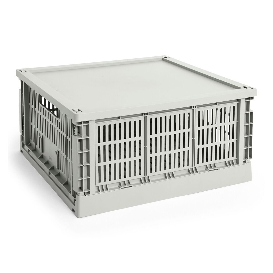 Aufbewahrungsbox Colour Crate Square L von Hay, Grey