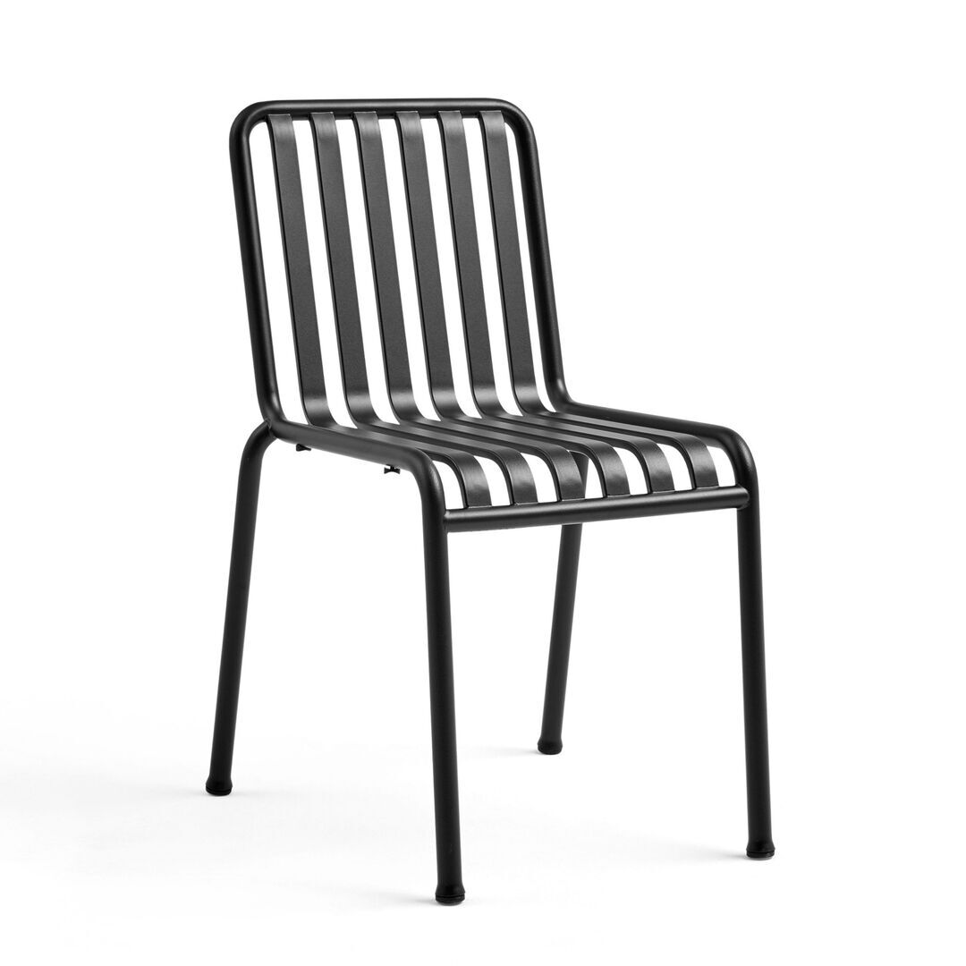 HAY Living Palissade Chair Anthrazit, Ohne Armlehnen