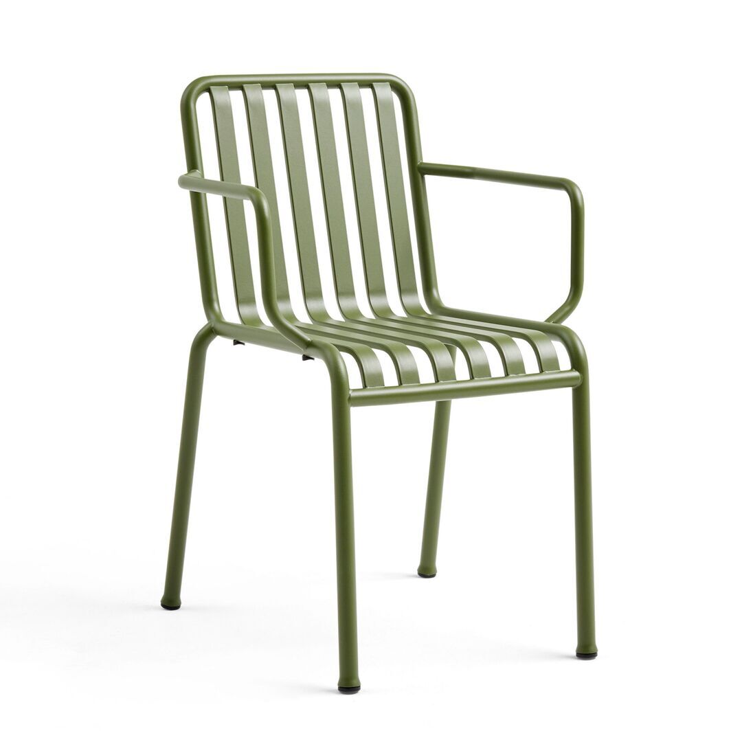 HAY Living Palissade Chair Olive, Mit Armlehnen