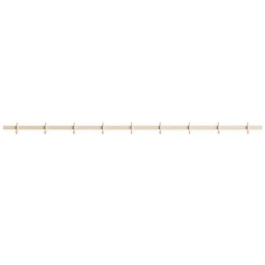 String Furniture String Furniture  Hakenleiste Relief Beige, L: 123 cm