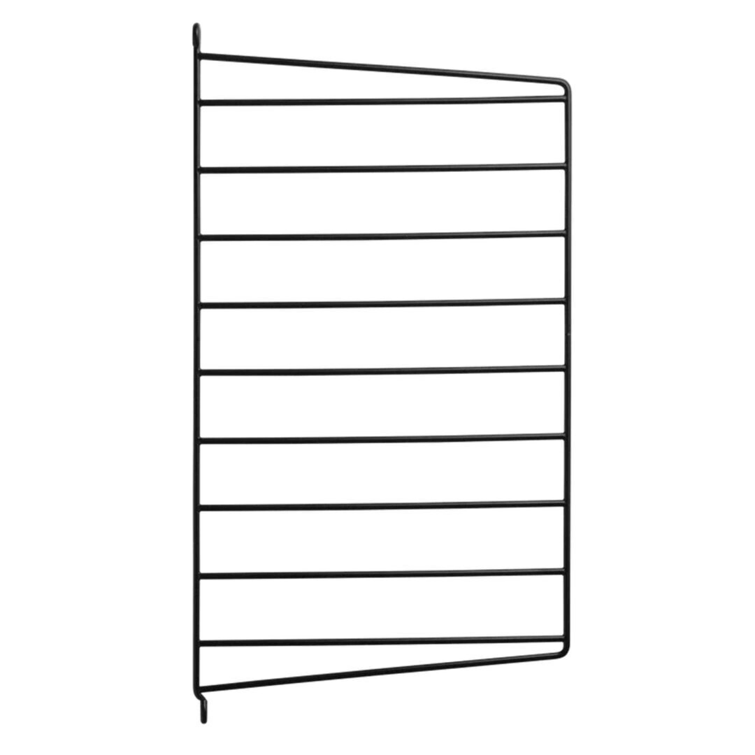 String Furniture Wall Panels Galvanized / Pack 2 Schwarz, H: 50 cm, T: 30 cm