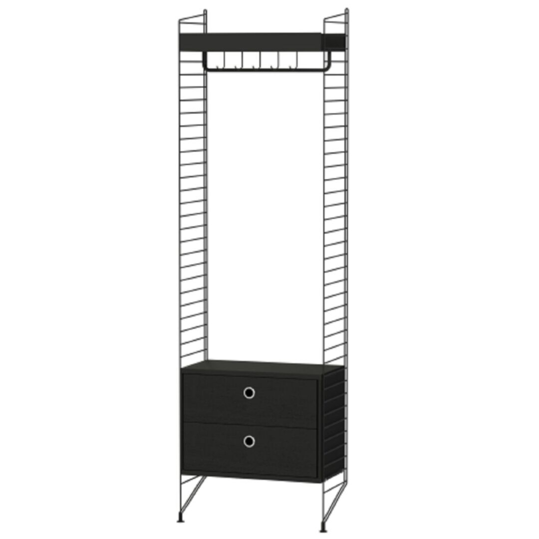 String Furniture System-Flur M - Schwarz