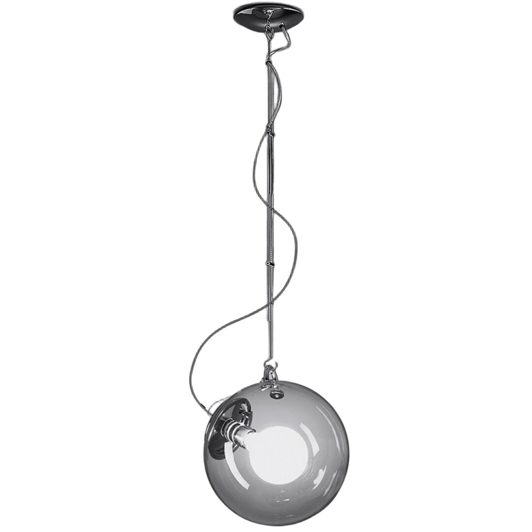 Artemide Artemide Miconos Sospensione Pendelleuchte Hellrosa RAL 3015, Chrom glänzend, Weiss / Weiss