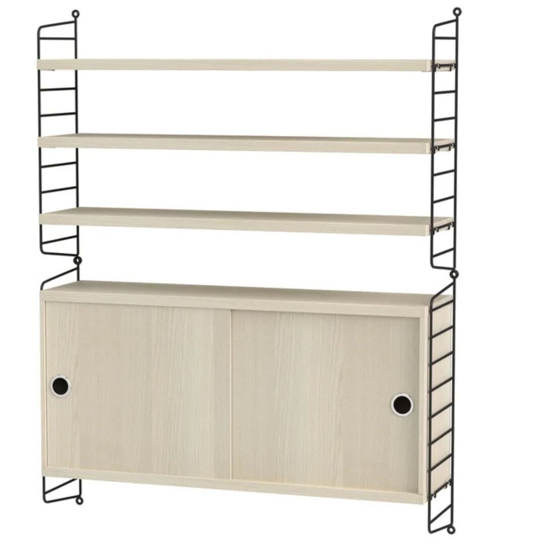 String_Furniture_System_Wohnzimmer_I_Schwarz_Esche