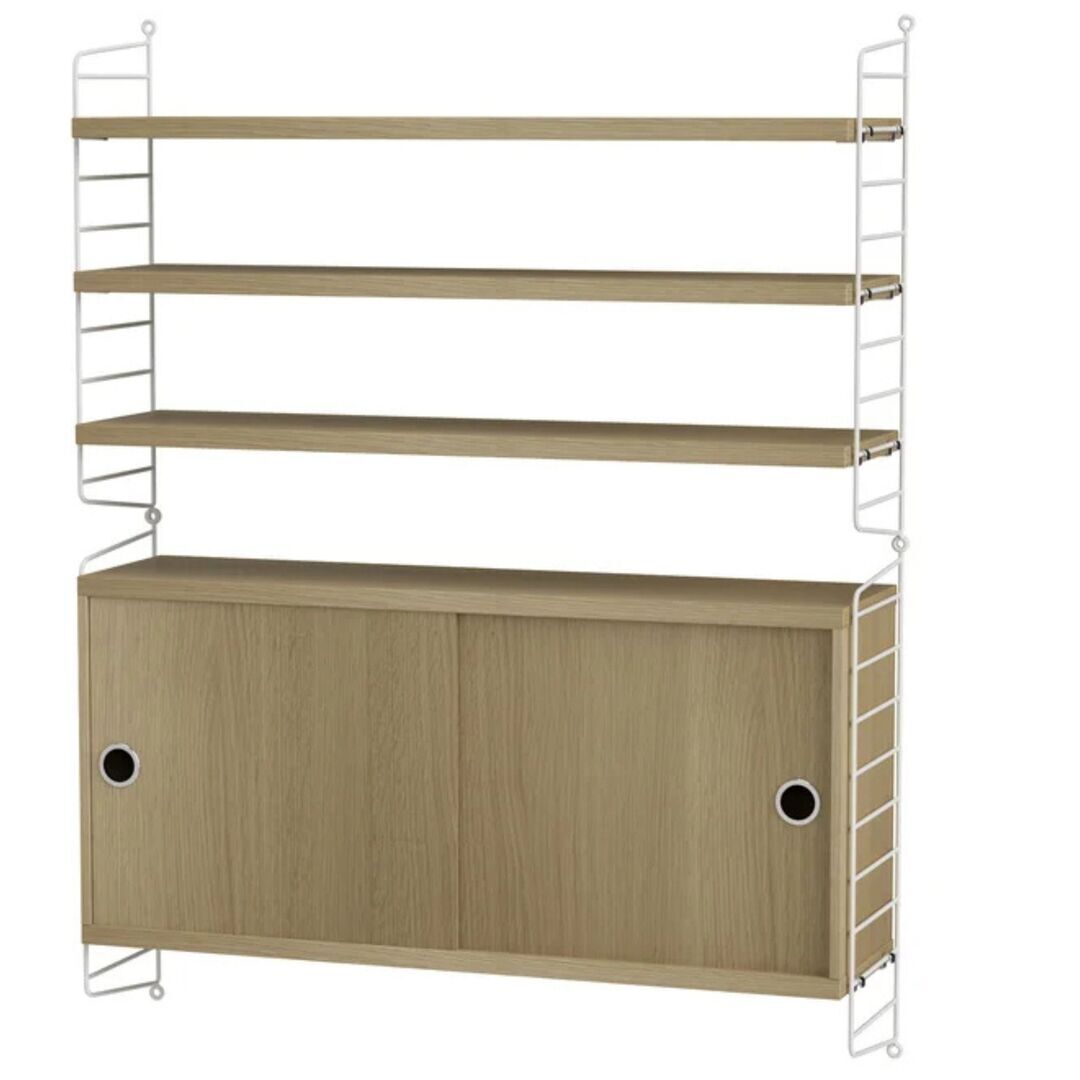 String_Furniture_System_Wohnzimmer_I_Weiss_Eiche