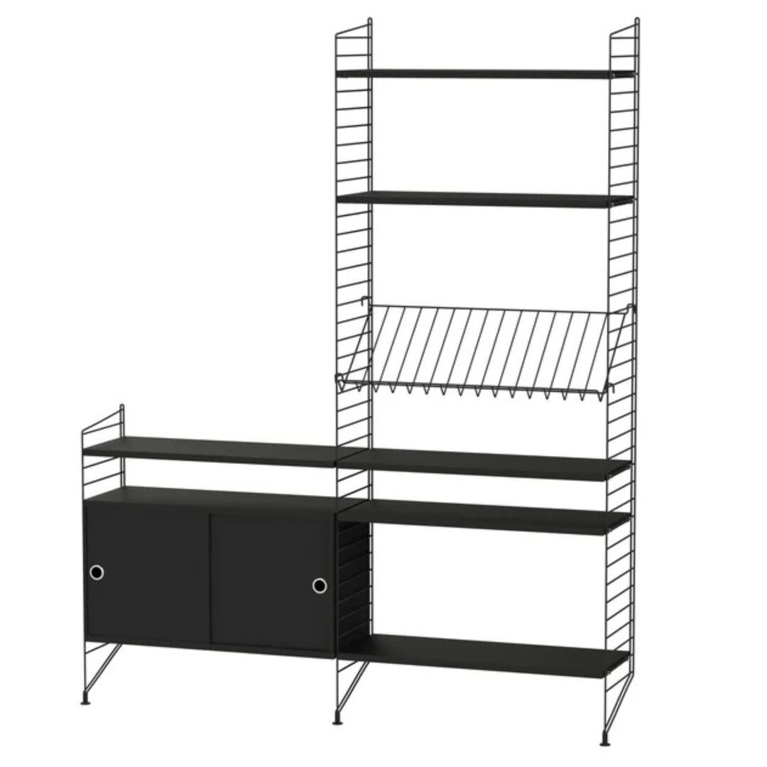 String_Furniture_System_Wohnzimmer_K_Schwarz_Schwarz