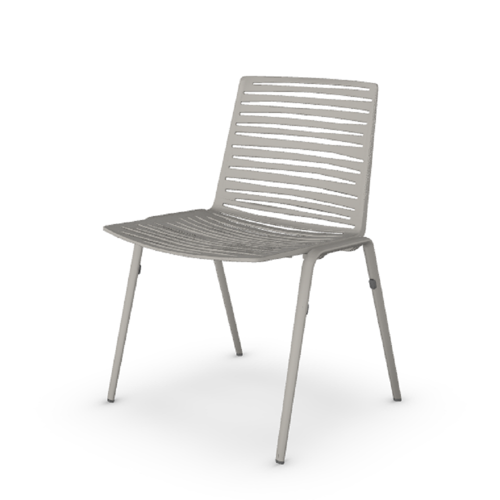 Fast Zebra Knit Stuhl - Eisen Grau