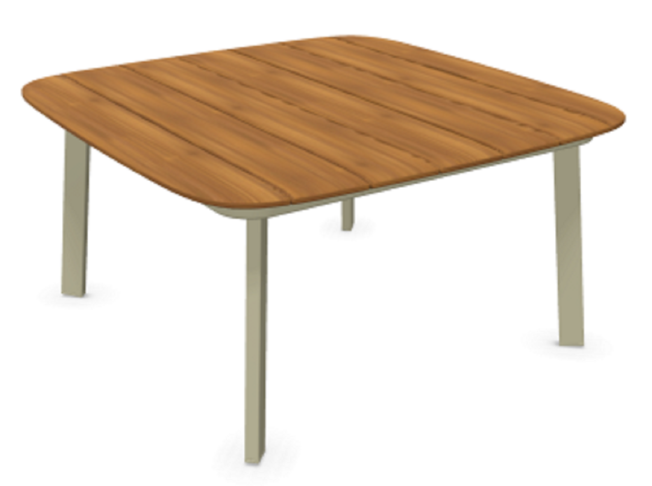 EMU Tisch Niedrig Shine-Taupe 71