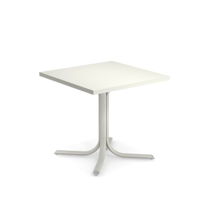 Emu Table System Tavolo Bordo Squadrato 80x80 - 23 Weiss