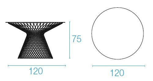 Emu Heaven Tisch Ø120 494+494/V