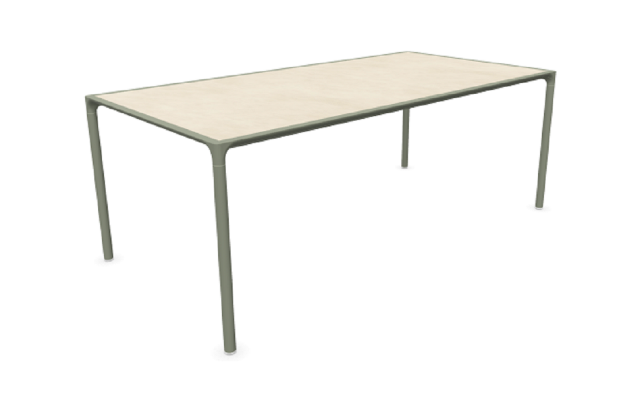 Emu Terramare Rechteckiger Tisch mit Platte aus Steinzeug 725 - Grau/Grun - Greige