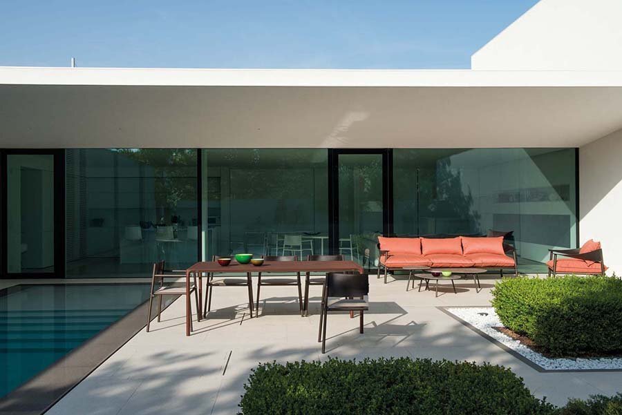 Emu Terramare Rechteckiger Tisch mit Platte aus Steinzeug 725