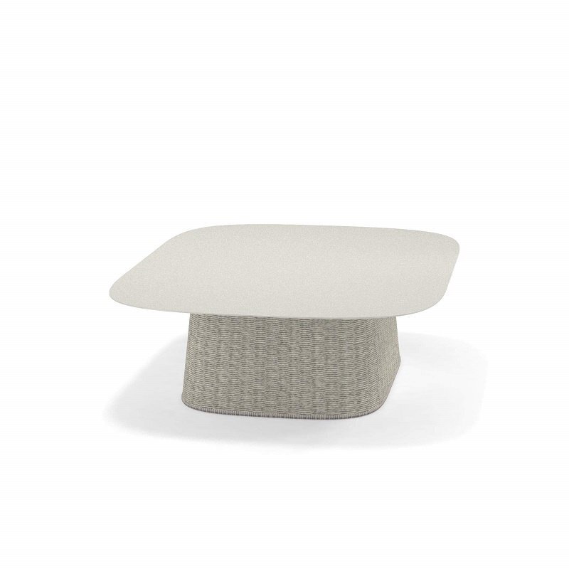 Emu Carousel Tisch rechteckig niedriger - 23 Weiss - Elfenbein Melange