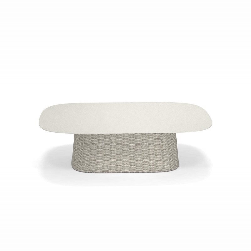 Emu Carousel Tisch rechteckig niedriger - 23 Weiss - Elfenbein Melange