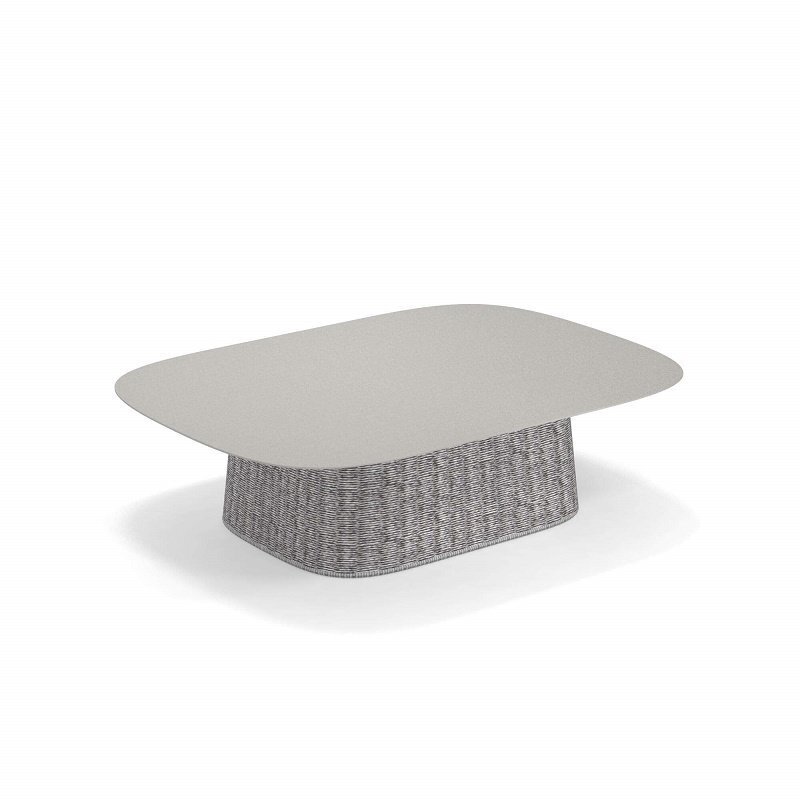 Emu Carousel Tisch rechteckig niedriger - 73 Zement - Grau Melange