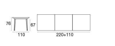Emu Plus4 Ausziehtisch rechteckig Imperial