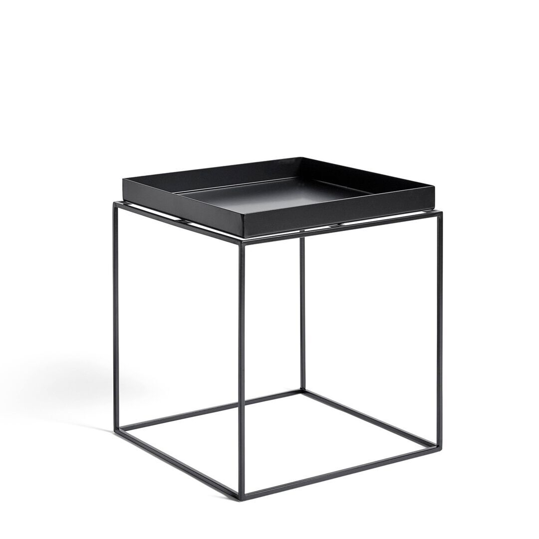 HAY Living Tray Table Schwarz , B: 40 cm / T: 40 cm / H: 44 cm 