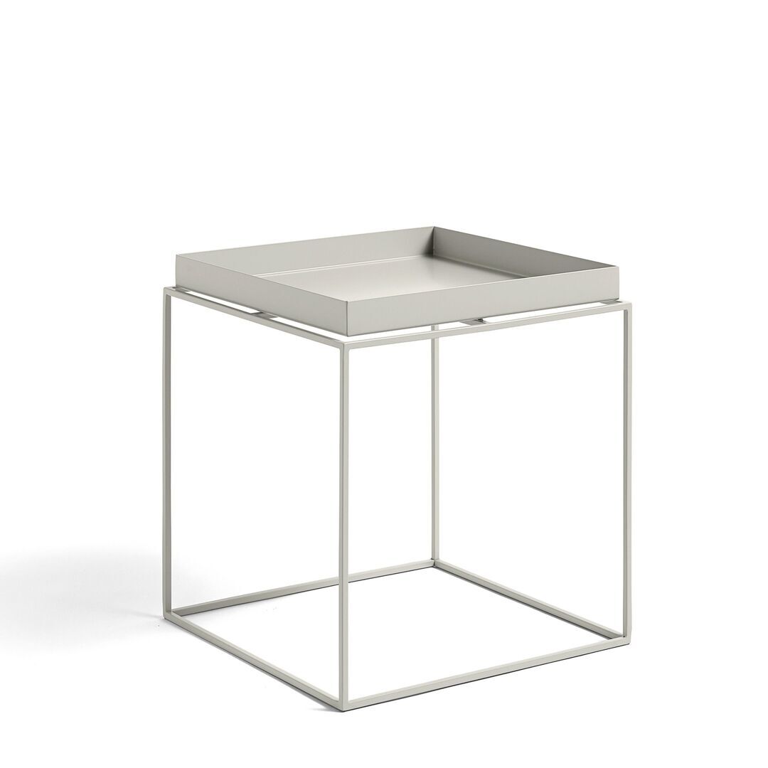 HAY Living Tray Table Warmgrau, B: 40 cm / T: 40 cm / H: 44 cm 