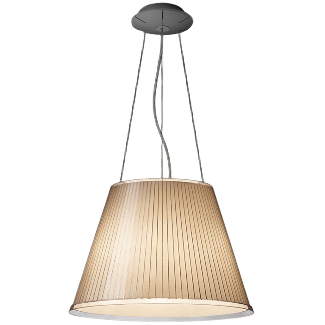 Artemide Artemide Choose Mega Sospensione Halo Pendelleuchte Hellrosa RAL 3015, Weiss / Weiss, Chouchin 1 LED h. 10 m, parchment Schirm