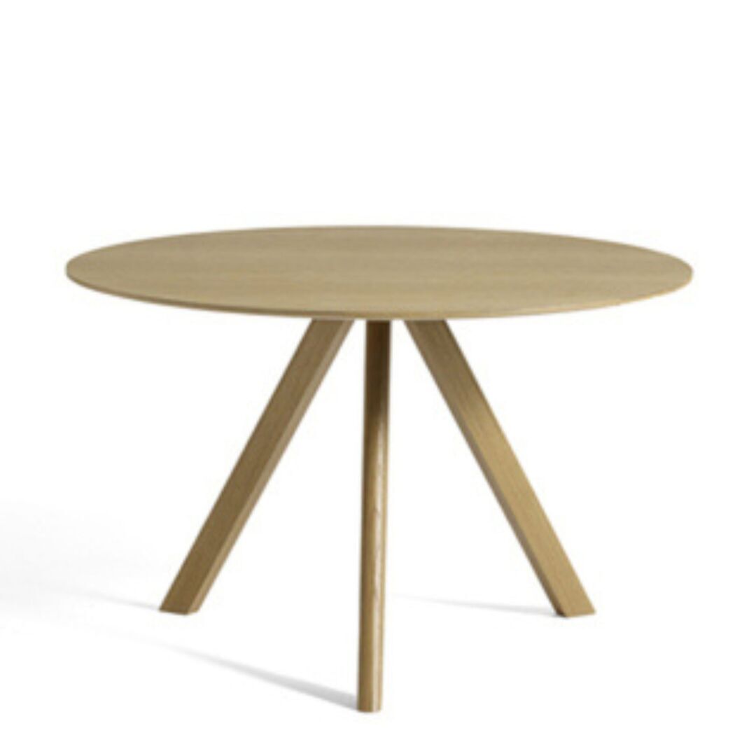 HAY Living Runder Tisch CPH 20 Monochrome Ø: 120 cm / H: 74 cm , Eiche lackiert