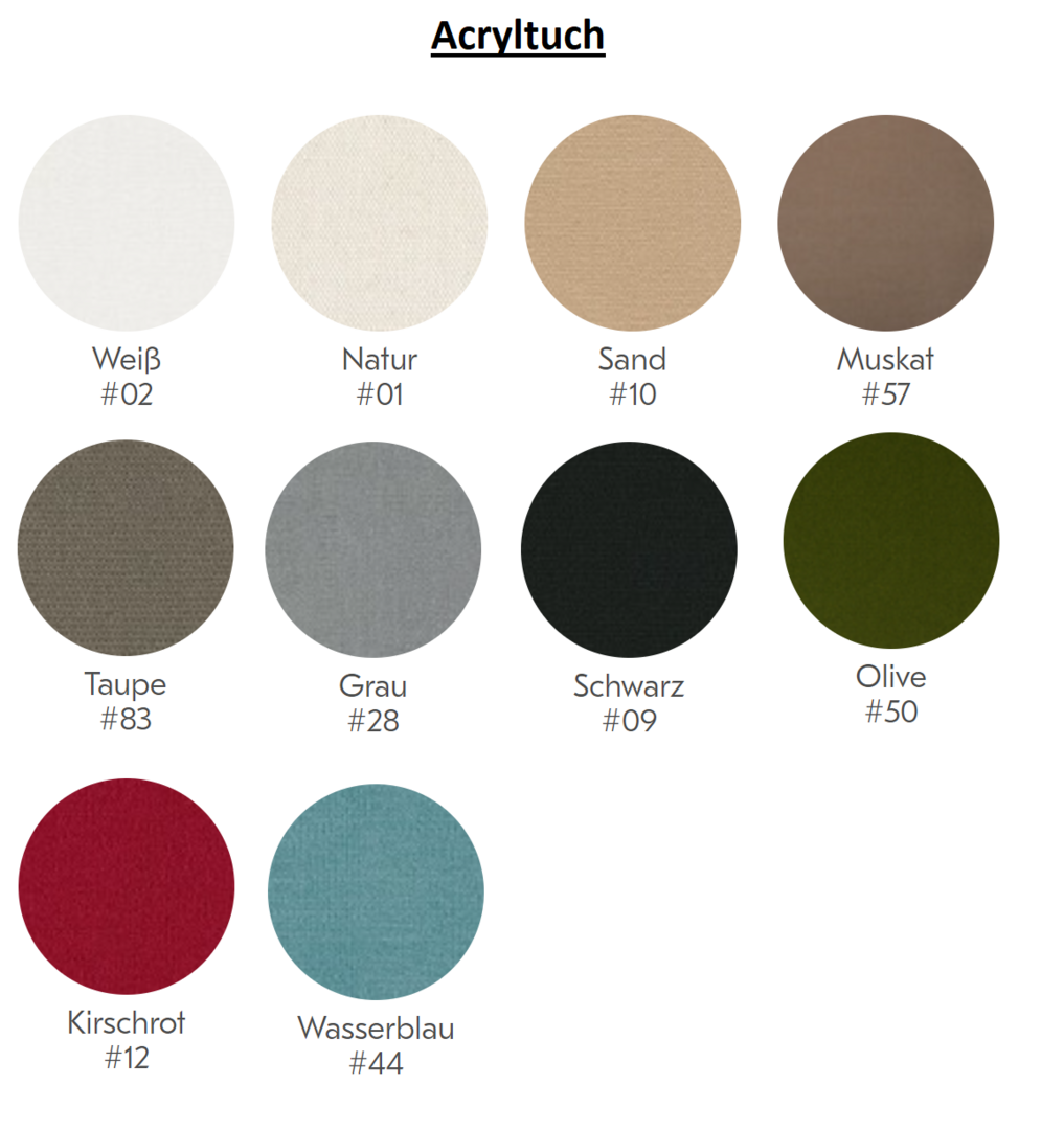 Weishäupl New Hampton 2-Sitzer Anbauelement-Acryltuch